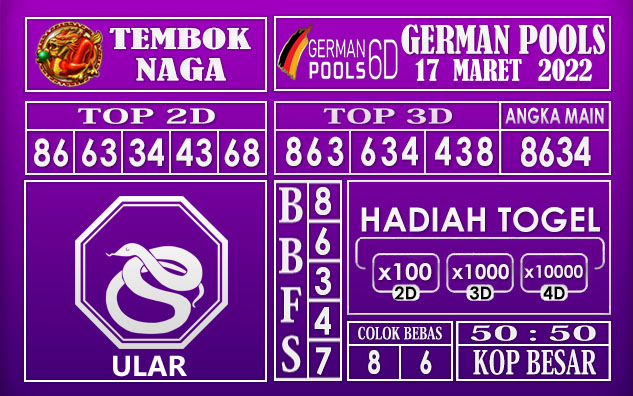 Prediksi Togel german hari ini 17 Maret 2022