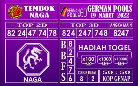 Prediksi Togel german hari ini 19 maret 2022