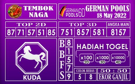 Prediksi Togel German Hari Ini 18 MAY 2022