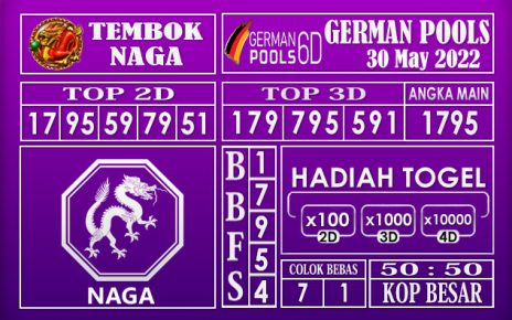 Prediksi Togel German Hari Ini 30 MAY 2022