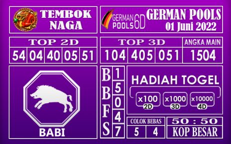 Prediksi Togel German Hari Ini 01 JUNI 2022