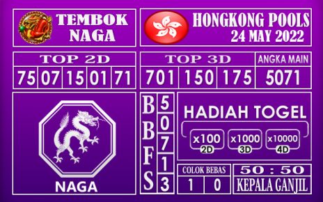 Prediksi Togel Hongkong Hari Ini 24 May 2022