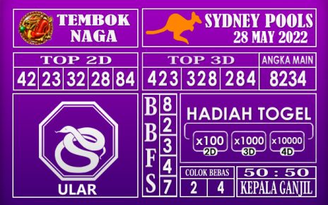 Prediksi Togel Sydney Hari Ini 28 May 2022