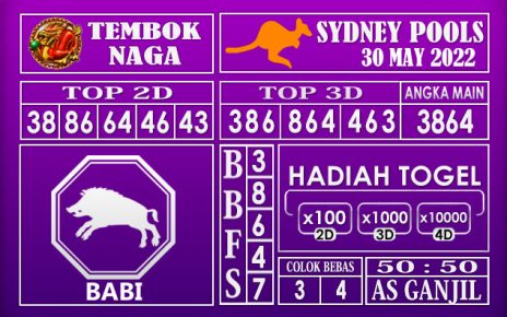 Prediksi Togel Sydney Hari Ini 30 May 2022