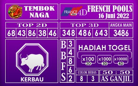 Prediksi Togel French Hari Ini 16 Juni 2022