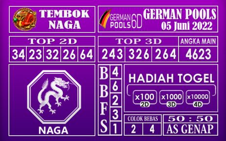 Prediksi Togel German Hari Ini 05 Juni 2022