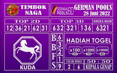 Prediksi Togel German Hari Ini 28 Juni 2022