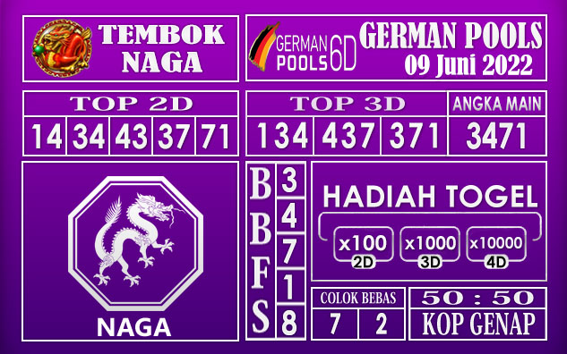 Prediksi Togel German Hari Ini 09 Juni 2022