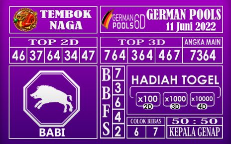 Prediksi Togel German Hari Ini 11 Juni 2022