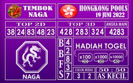 Prediksi Togel Hongkong Hari Ini 19 Juni 2022