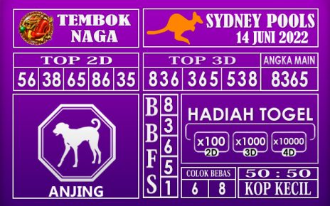 Prediksi Togel Sydney Hari Ini 14 Juni 2022