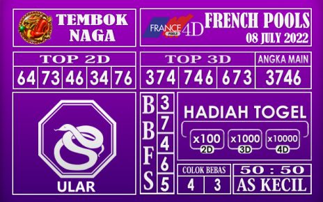 Prediksi Togel French Hari Ini 08 July 2022