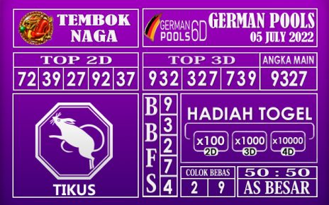 Prediksi Togel German Hari Ini 05 July 2022